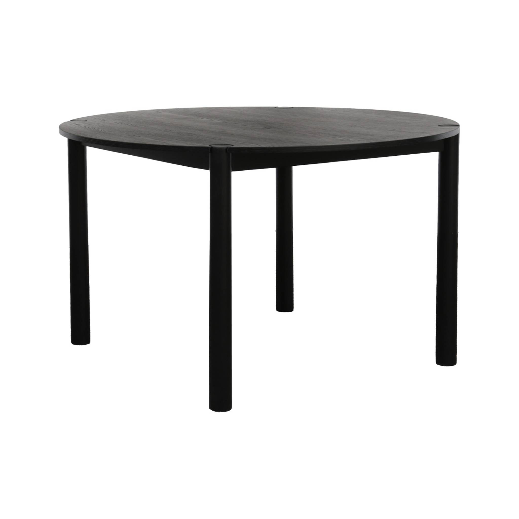 Table à manger ronde bois d'hévéa 4 places CLEMENCE