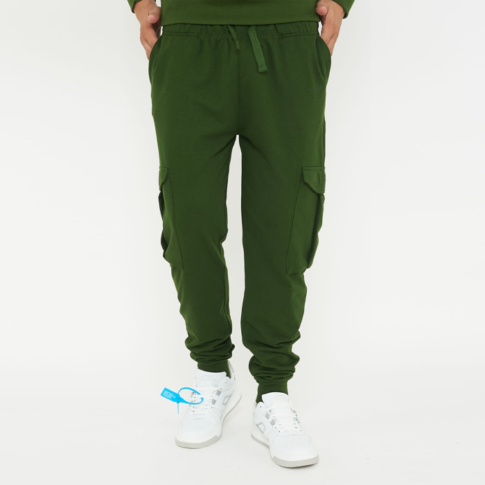 Pantaloni sportivi F CARGO verde scuro