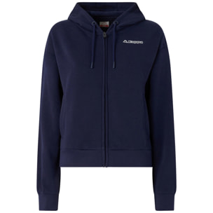 Felpe Kappa Donna Logo Gemma Blu