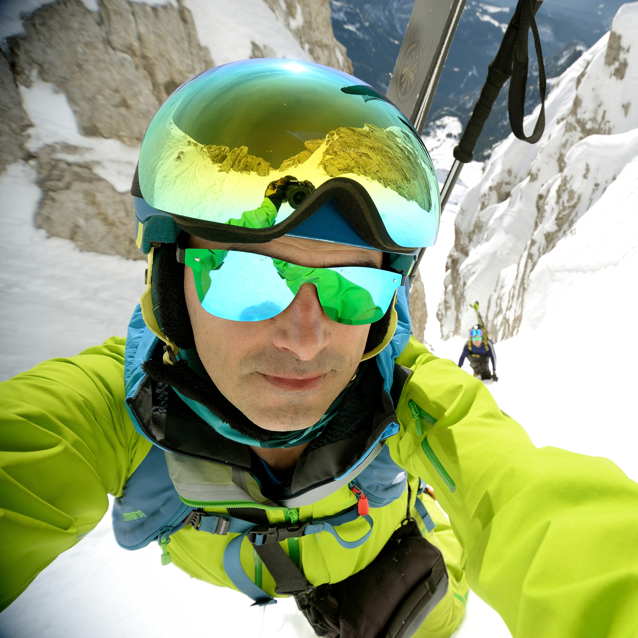 Gafas de esquí OCEAN ARLBERG - Negro / Revo dorada