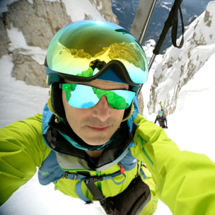 Gafas de esquí OCEAN ARLBERG - Negro / Revo dorada
