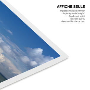 Affiche bord de mer Gouville sur mer Affiche seule