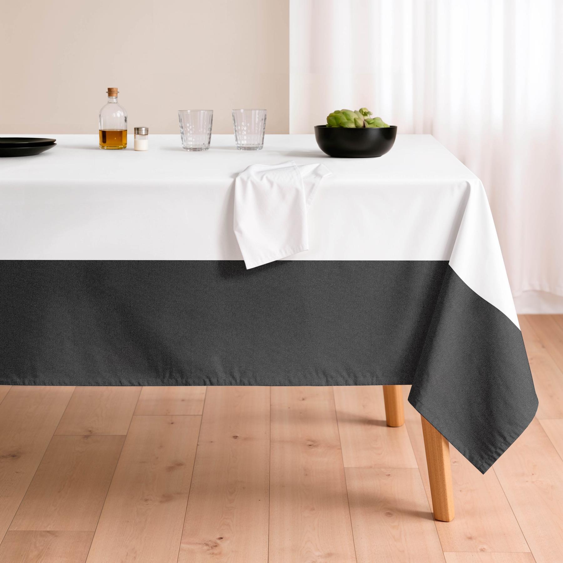 Mantel antimanchas LYON NEGRO - 100% algodón