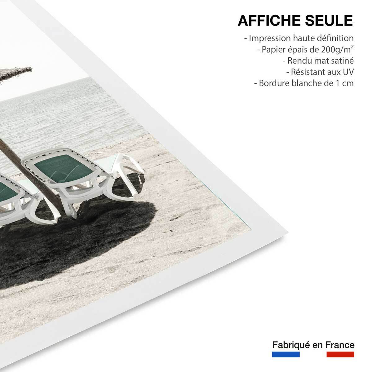 Poster coin d'ombre Affiche seule