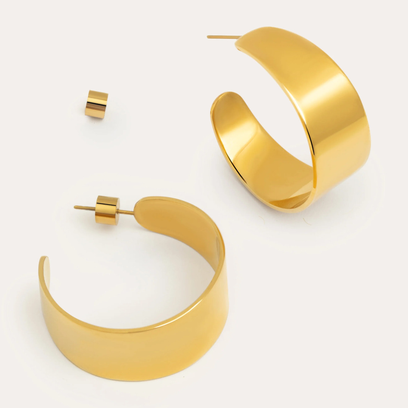 Orecchino Giorgia  in Acciaio Placcato Oro