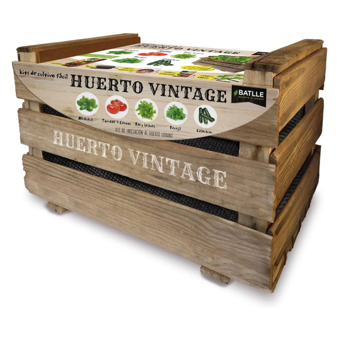 Kit Huerto Urbano Vintage Eco Cultiva en Casa Fácil Batlle