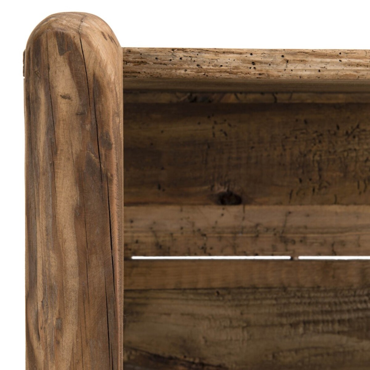 SANDY - Étagère marron 5 niveaux bois Pin recyclé