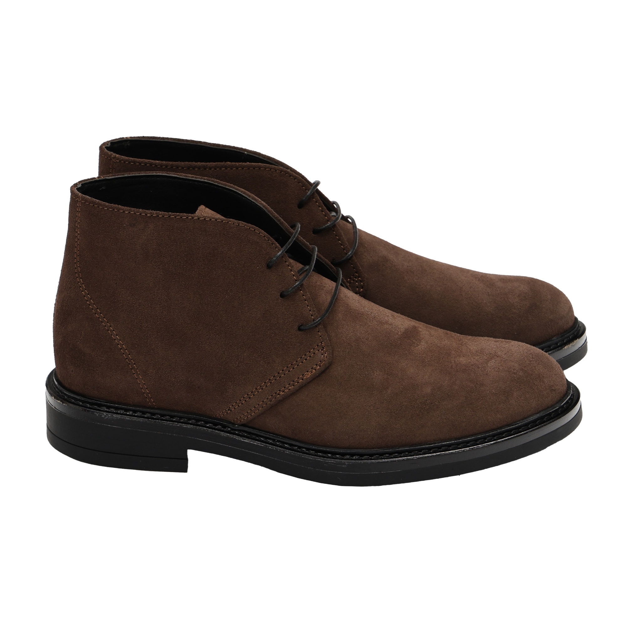 Polacchine stringate in camoscio