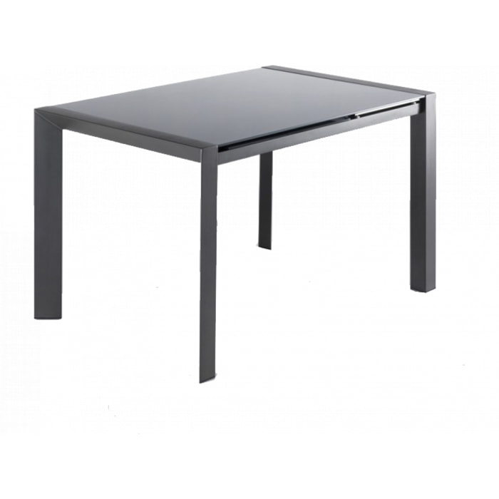 Table extensible 120/180 cm plateau verre - SUBTILE 2