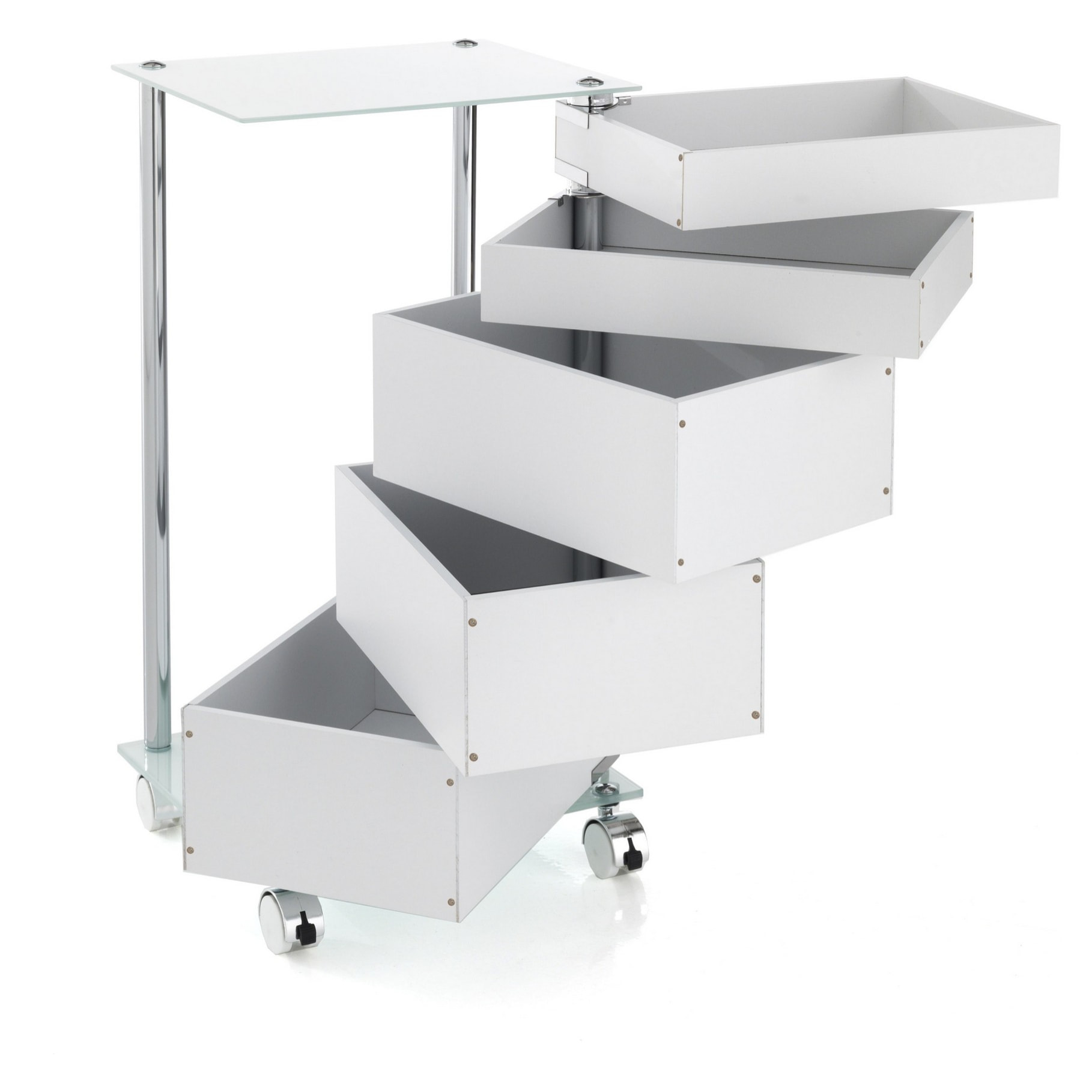 Tomasucci commode avec roulettes BIG BOBO Blanc