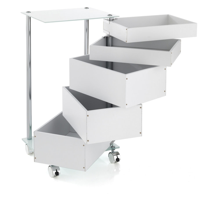 Tomasucci commode avec roulettes BIG BOBO Blanc