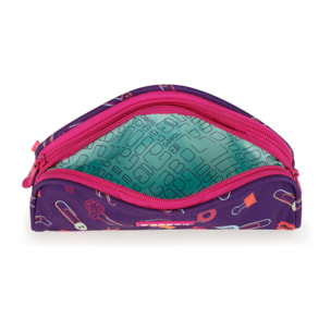 Estuche doble Gabol Diary con cremallera