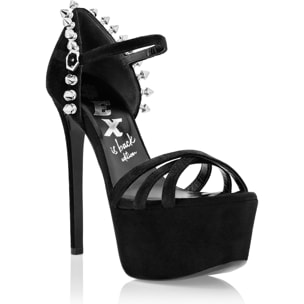 PHILIPP PLEIN Suede Sandals High Heels