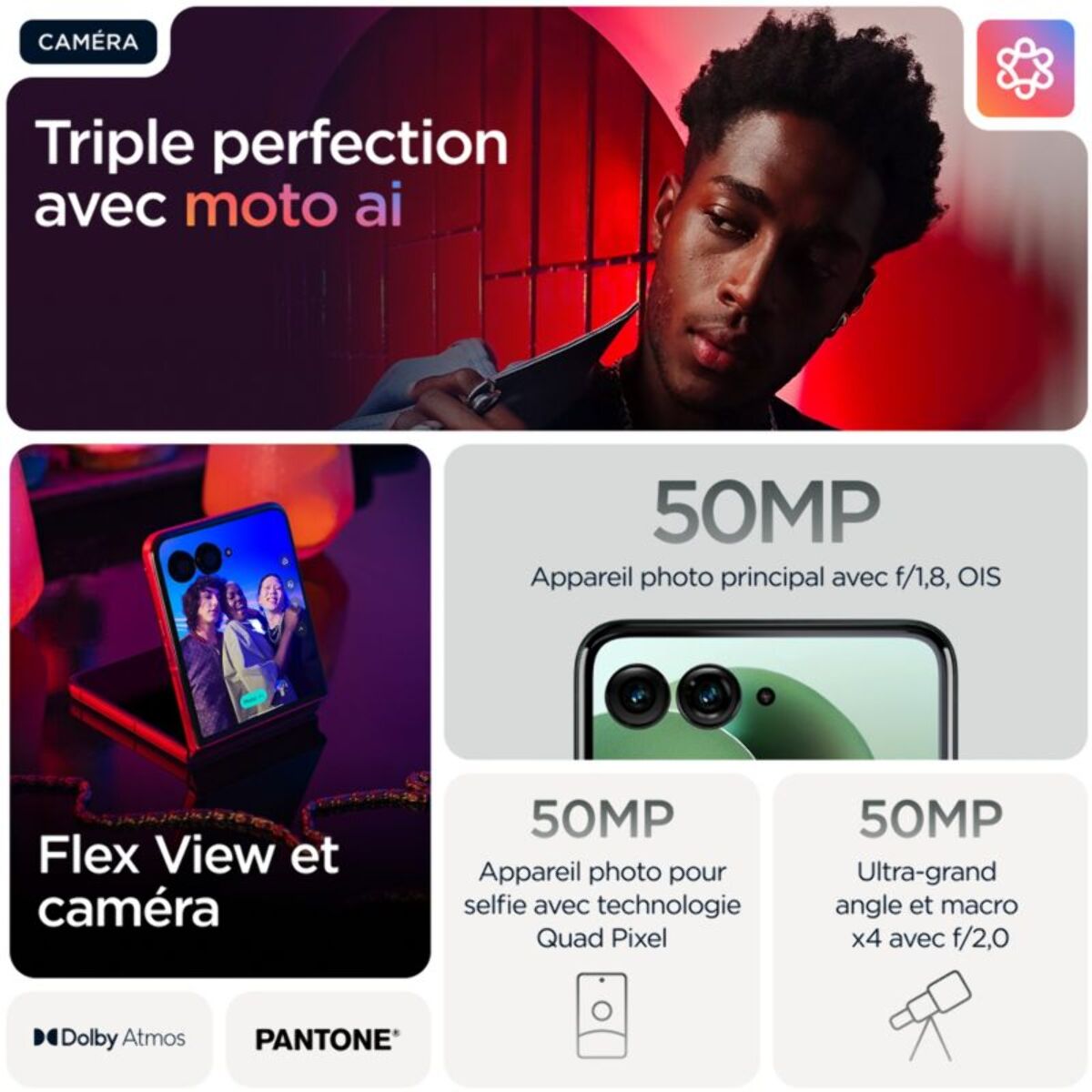 Smartphone MOTOROLA Razr 60 Ultra 512Go Scarab 5G