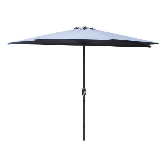 Demi parasol de balcon gris SYRACUSE