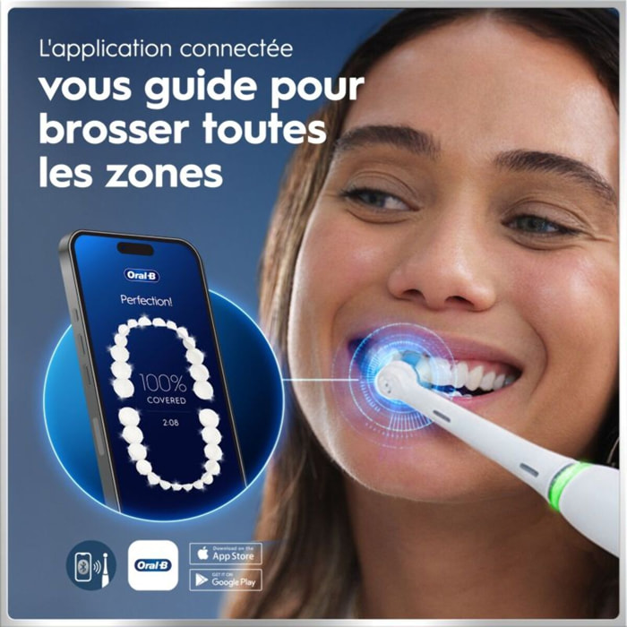 Brosse à dents électrique ORAL-B iO6 Series White Luxe Edition