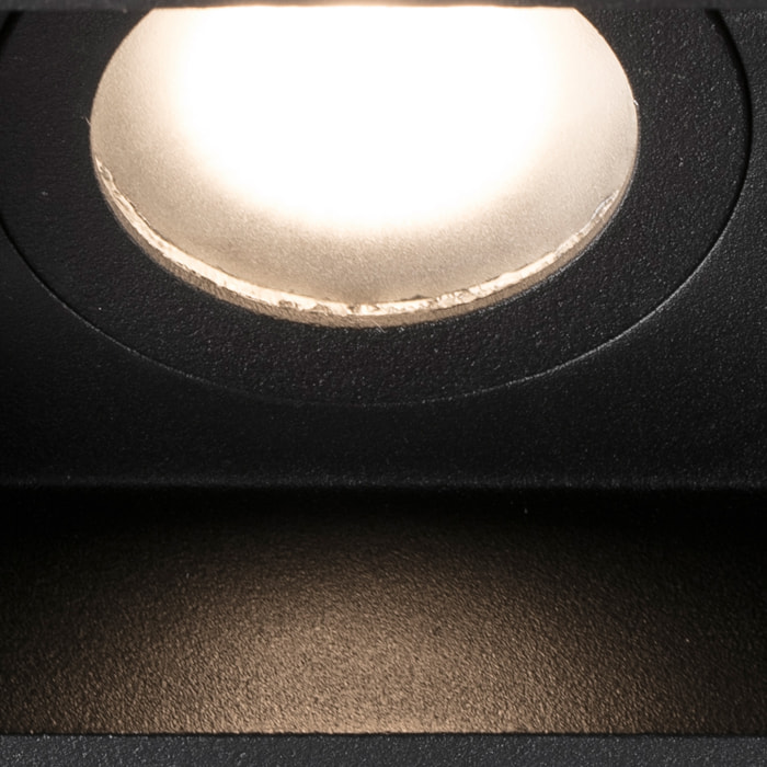 HYDE SQ Lampe encastrable noir carré