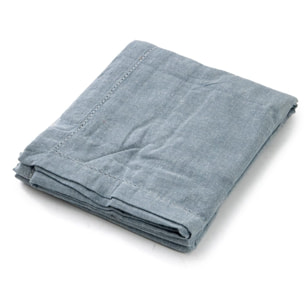 Tovaglia ajour in cotone - BLU MELANGE