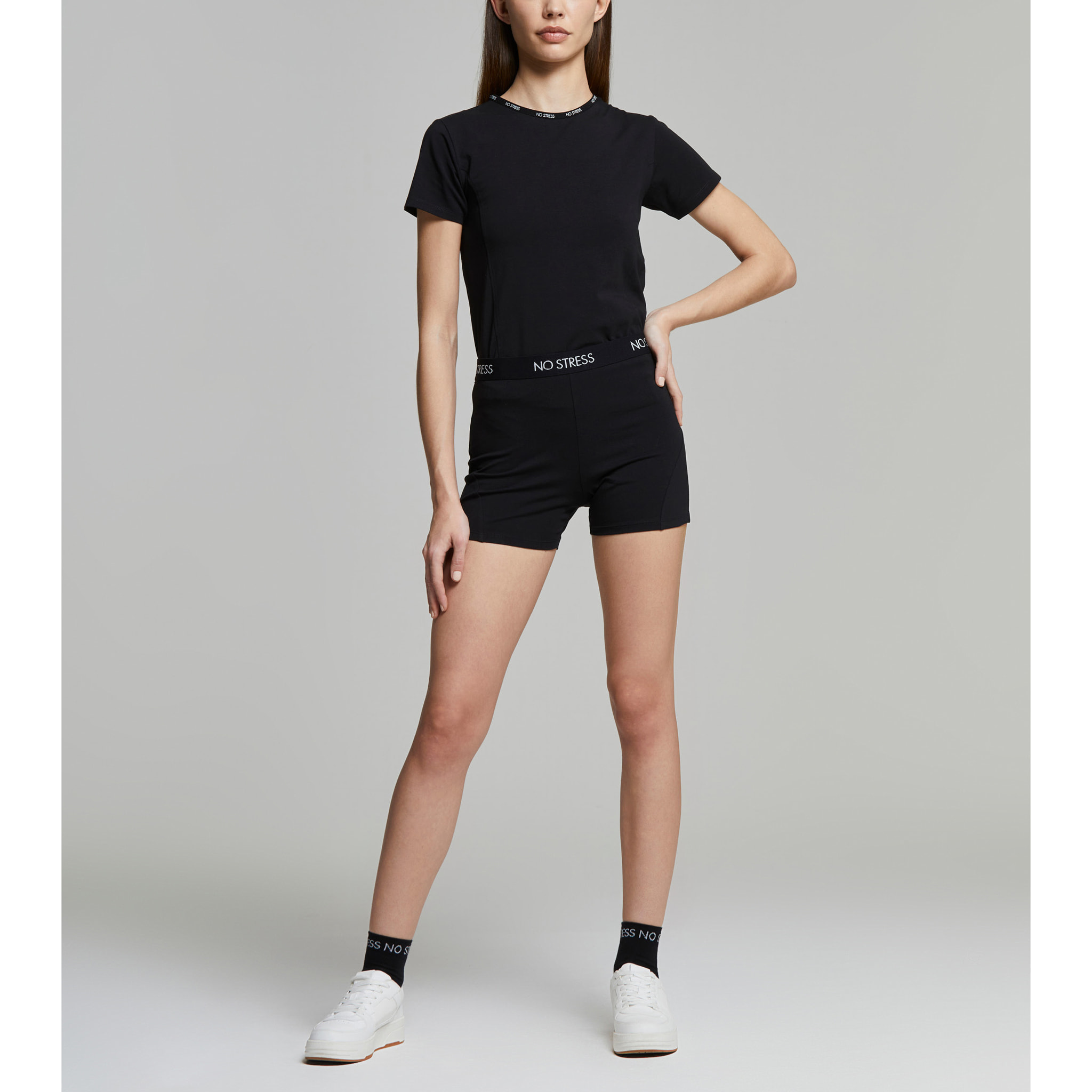 T-shirt donna no stress slim fit cotone