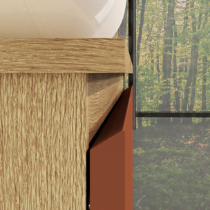 ENSEMBLE DE SALLE DE BAIN NIA | MEUBLE SUSPENDU | 100 CM SCARLAT | DEUX TIROIRS |LAVABO SUR PLAN | MIROIR NON INCLUS | MEUBLE MONTÉ | ALDAY