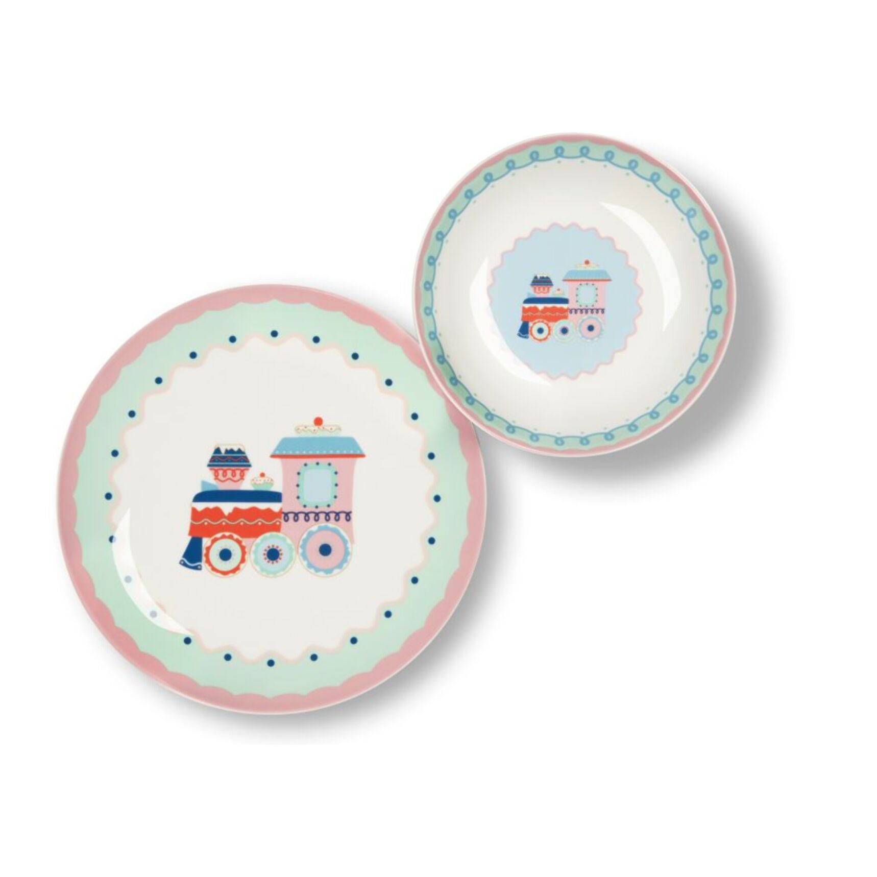 Service de table 12 pièces Excelsa - Xmas Sweet Pastels, porcelaine blanche