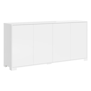 Madia 4 ante 172x40x83 cm Lumina bianco lucido