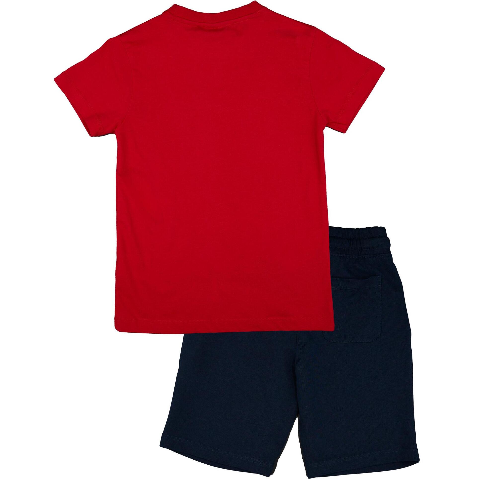 Conjunto algodón niños Leone 1947 Apparel camiseta y short Basic
