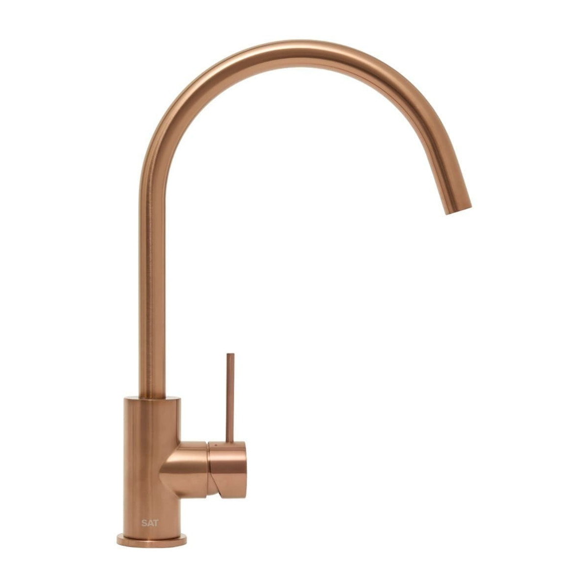 Aurum mitigeur d'évier sur pied 36,3 cm à levier avec bras pivotant, or rose brossé (SATBAUR280BRG)