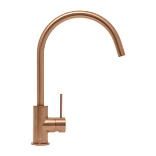 Aurum mitigeur d'évier sur pied 36,3 cm à levier avec bras pivotant, or rose brossé (SATBAUR280BRG)