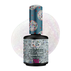 Vernis semi-permanent - 204 Diamond Silver - 15 ml