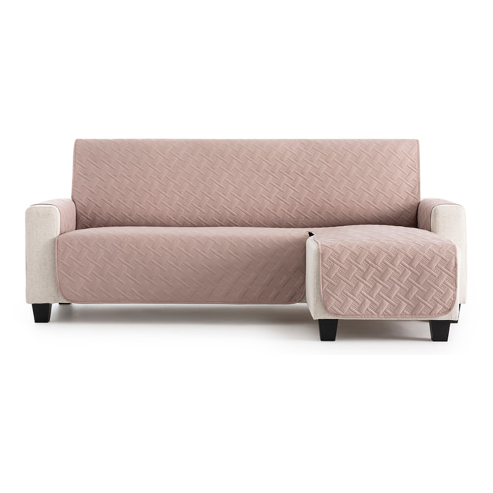 Cubre sofá para Chaise Longue DRY acolchado y antimanchas lino (brazo derecho)