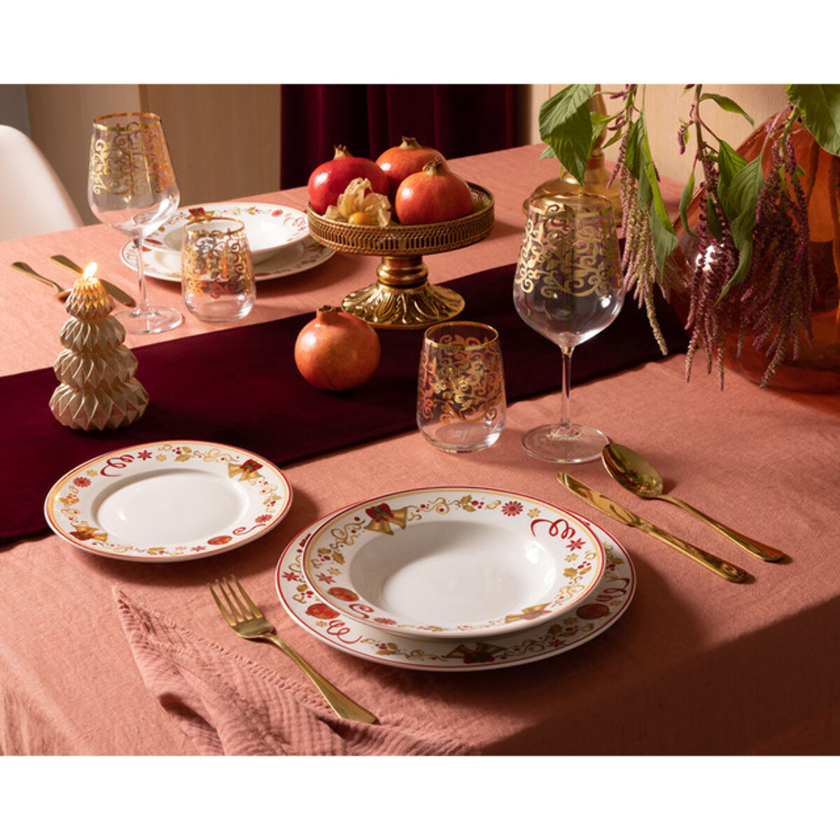 Set 6 bicchieri da acqua Gold Barocco