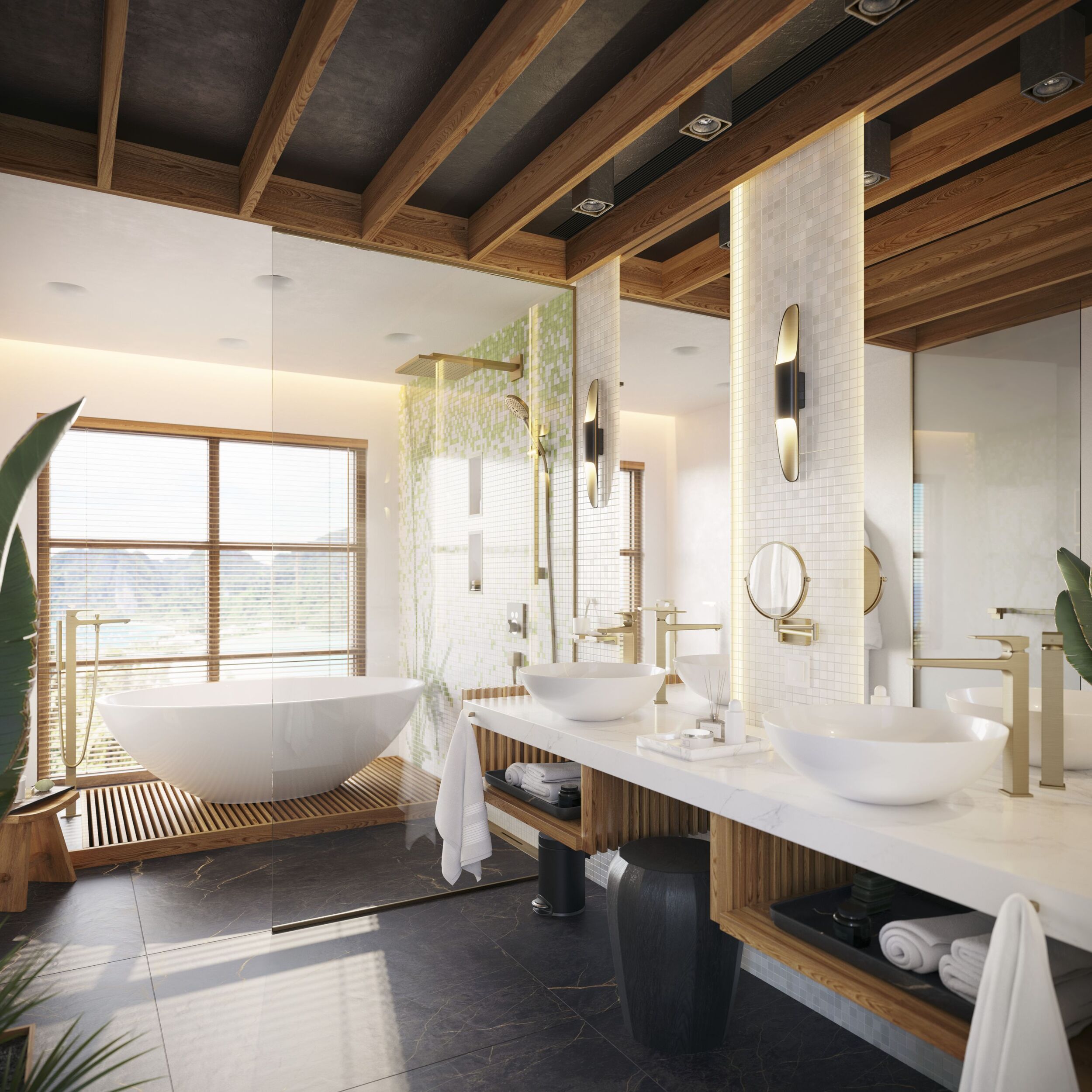 Porte savon AddStoris Q, Bronze brossé