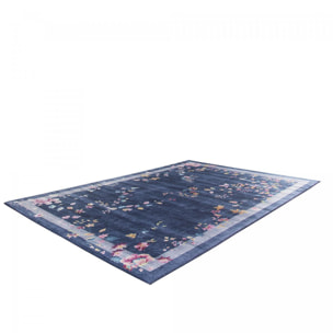 Tapis salon et chambre tissé motif floral RAJO