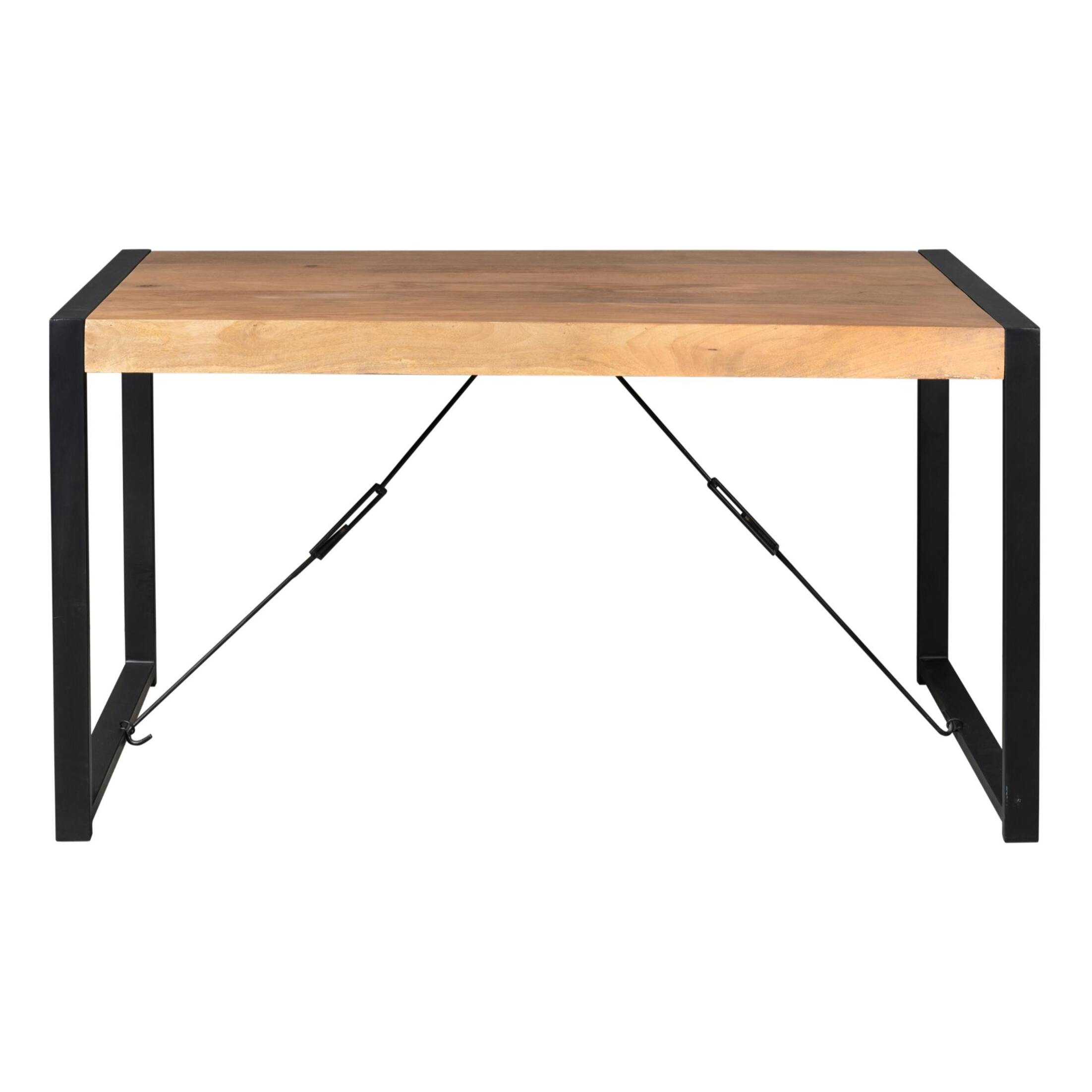Table à manger bois métal 180 cm MILORA