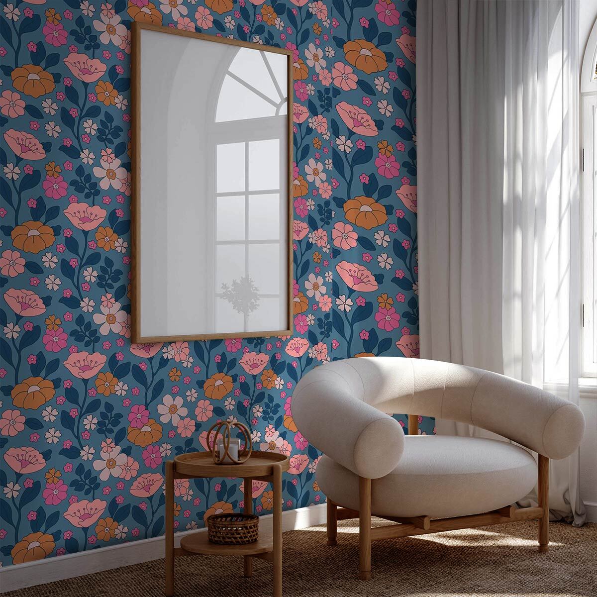 Papier peint panoramique Adèle bloom  Intissé