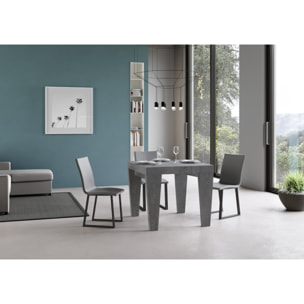 Table extensible 90x90/246 cm Spimbo Premium Gris Béton