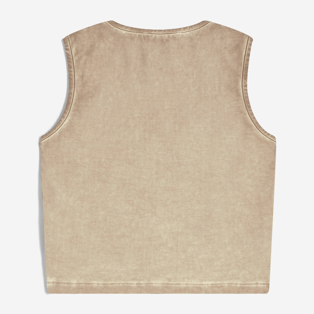 Crop top slim fit in tessuto jersey effetto vissuto