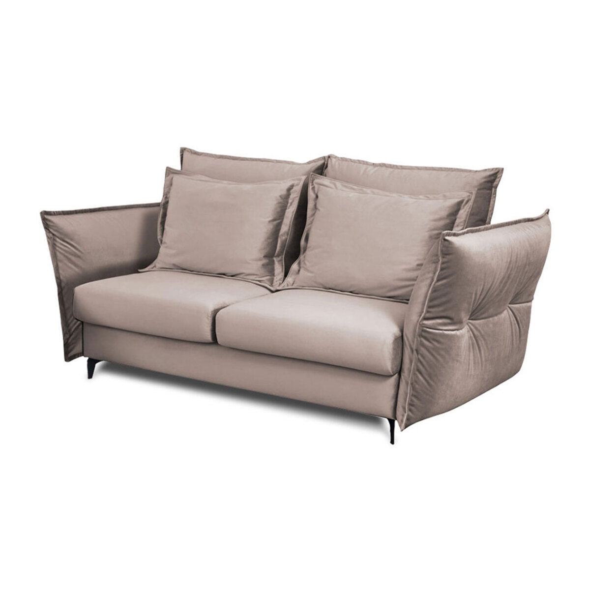 Canapé Velours droit Verduro - 4 Places