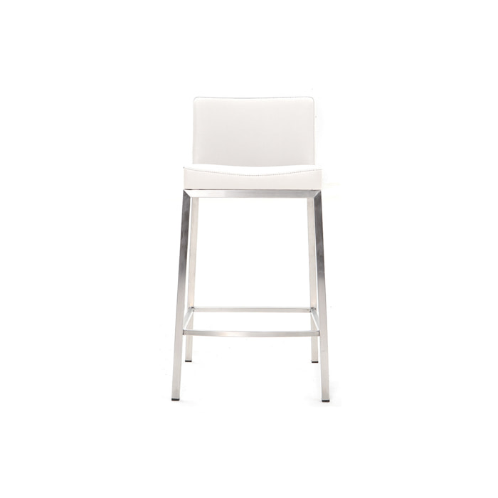 Tabourets design blanc H66 cm (lot de 2) EPSILON