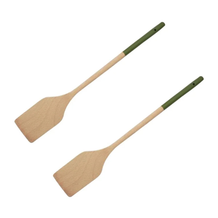 Set de 2 ustensiles de cuisine spatule en bois et spatule Fackelmann Boisselerie