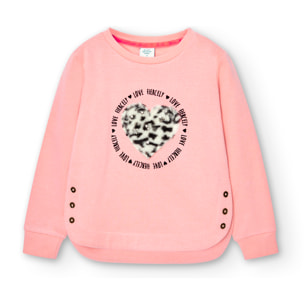 Sudadera felpa flamé de niña