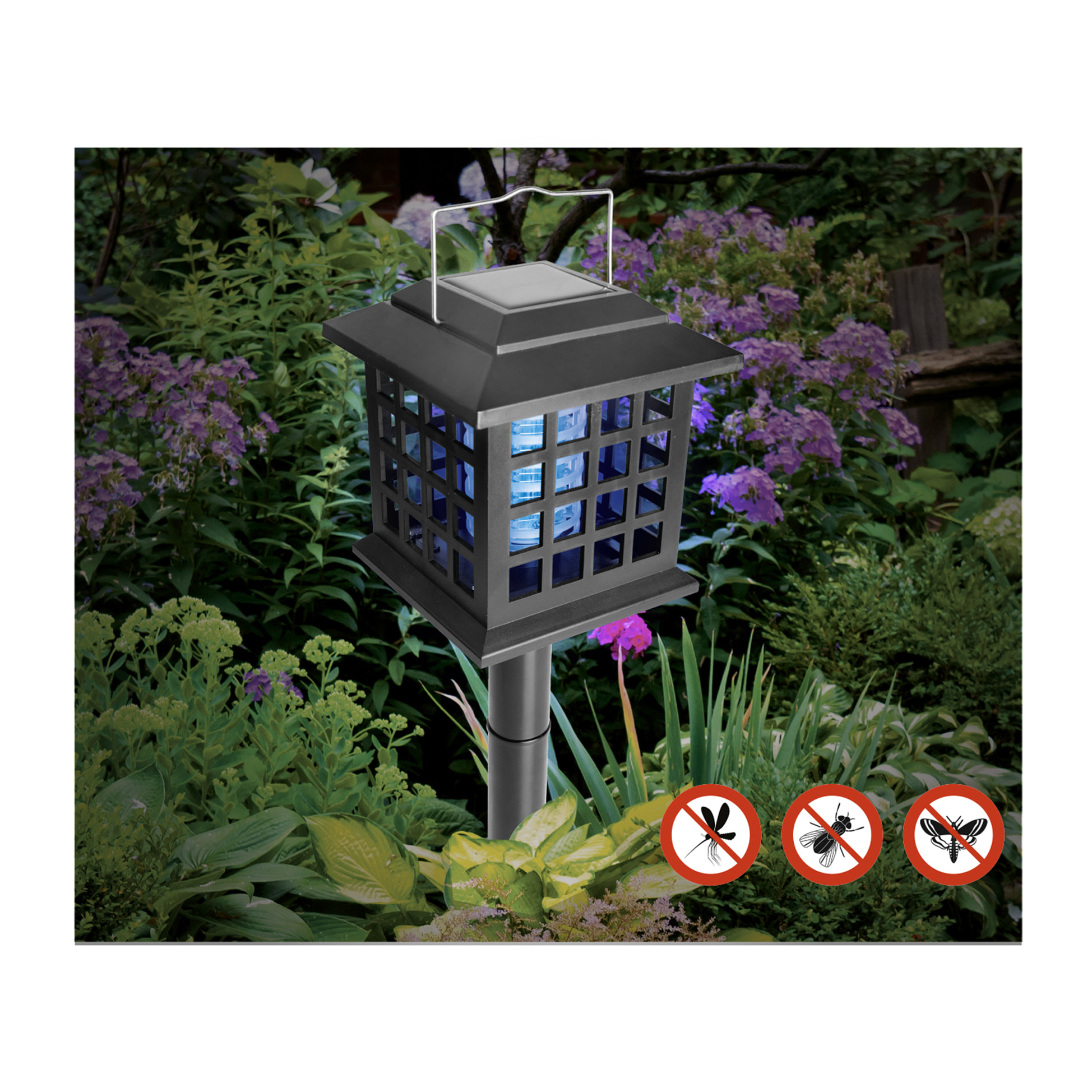 Lampe Led Solaire Anti Moustique 3 En 1