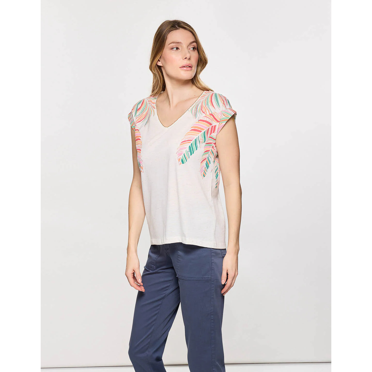 Camiseta Manga Corta Multicolor - Borda