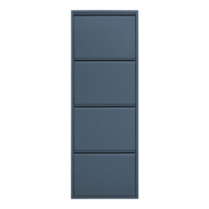 Scarpiera slim 80x14,2x136 cm in metallo ceruleo - Emy