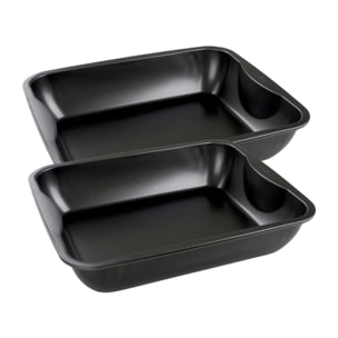Ensemble de 2 Plats à four XXL rectangle 40 x 34 cm Zenker Spécial Cooking