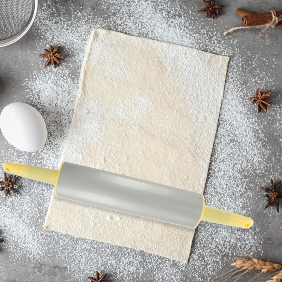 Rouleau à pâtisserie en métal antiadhésif 36 cm Zenker