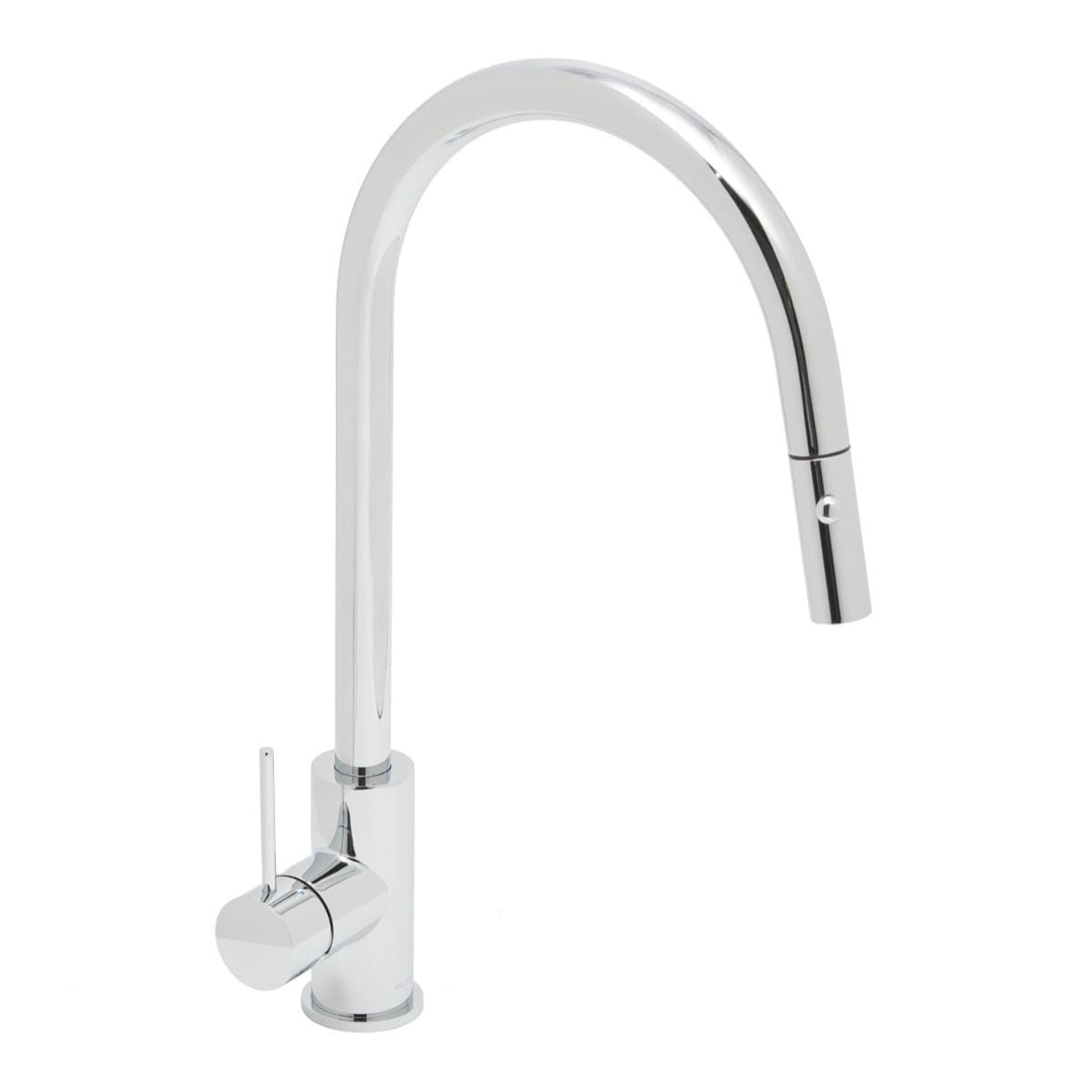 Aurum mitigeur évier sur pied à levier 44 cm avec douchette extractible 2 jets, chrome brillant (SATBAUR286CR)