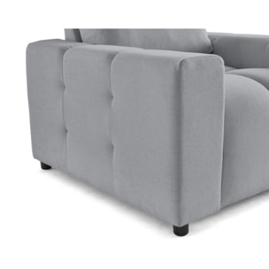 Crocus - fauteuil en tissu - Gris clair