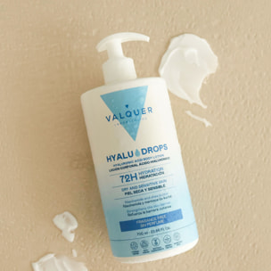 Valquer Hyaludrops Loción Corporal Sin Perfume – Hidratación 72H - 700 ml